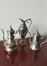 Conjunto 3 Peças Miniatura Estanho Puro